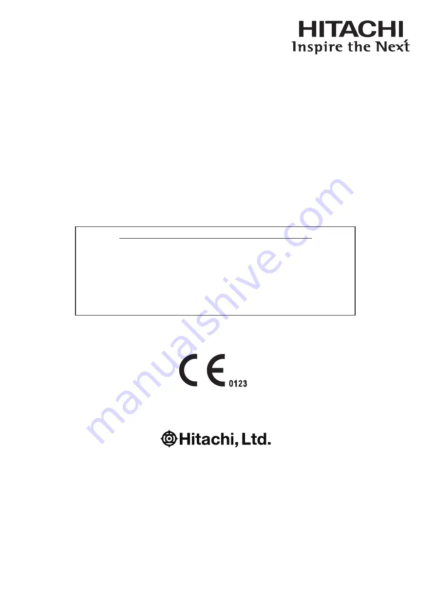 Hitachi L43K Instruction Manual Download Page 1