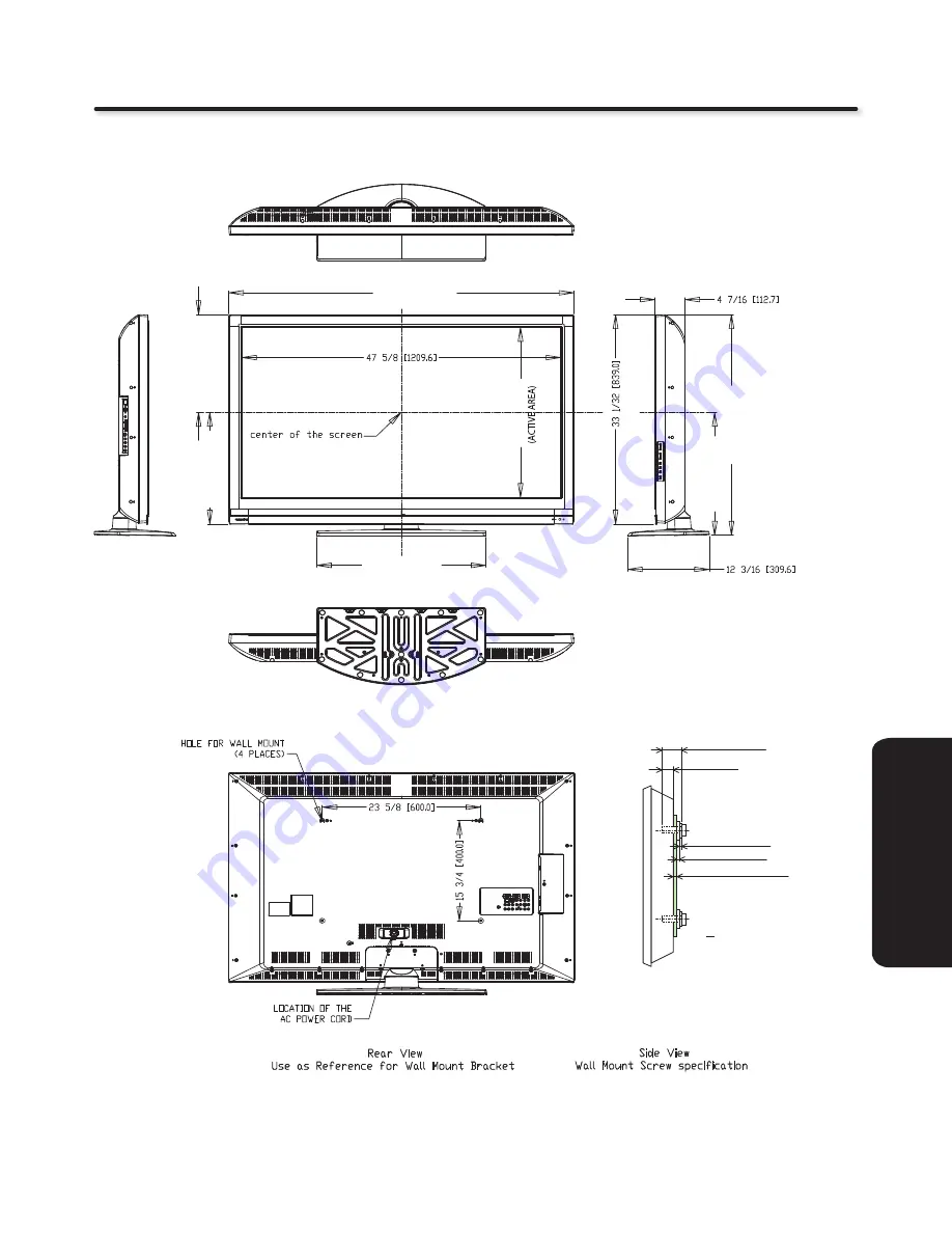 Hitachi L55S603 - LCD Direct View TV Operating Manual Download Page 47