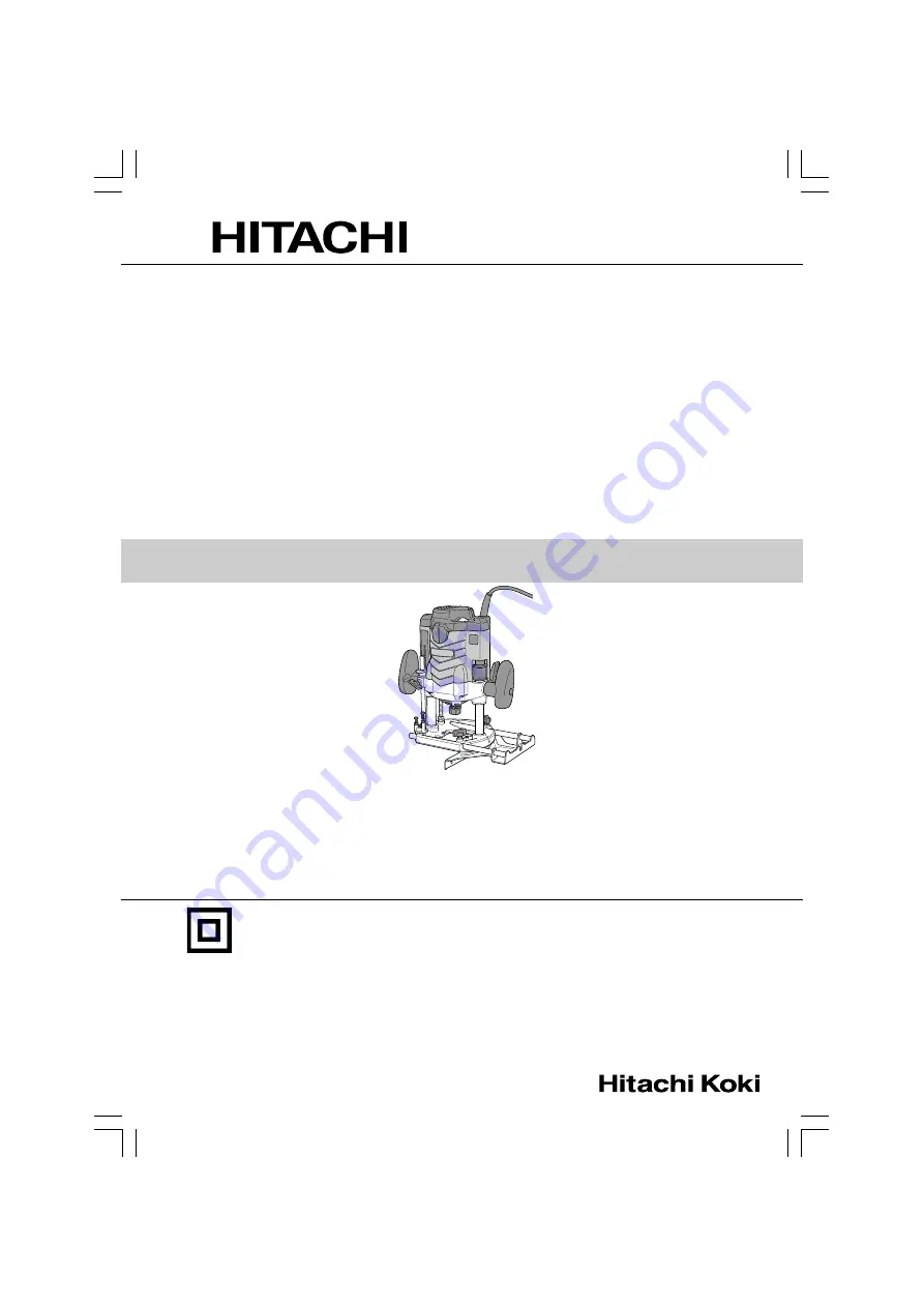 Hitachi M 12SE Handling Instructions Manual Download Page 1