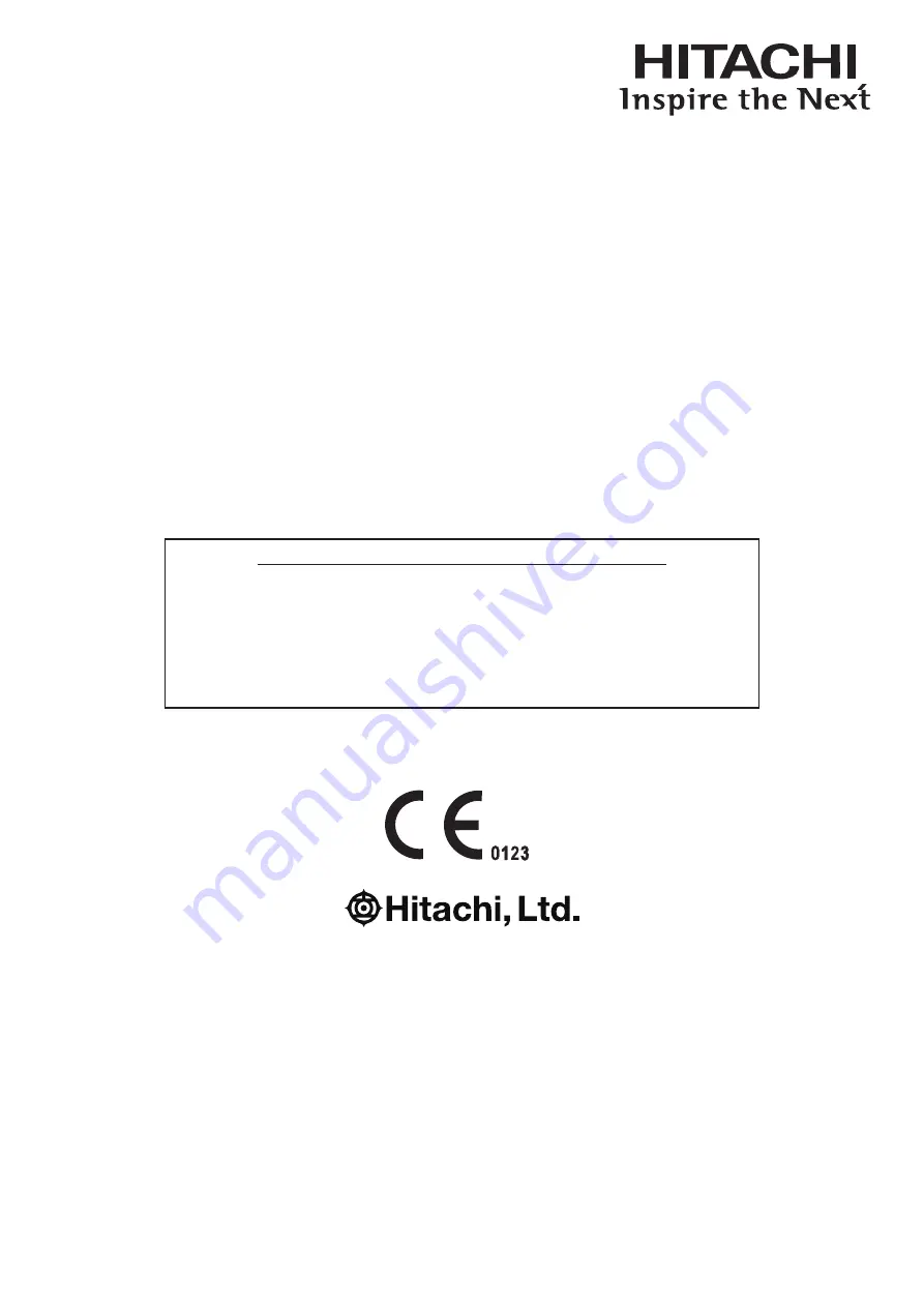 Hitachi MXS1 Instruction Manual Download Page 1