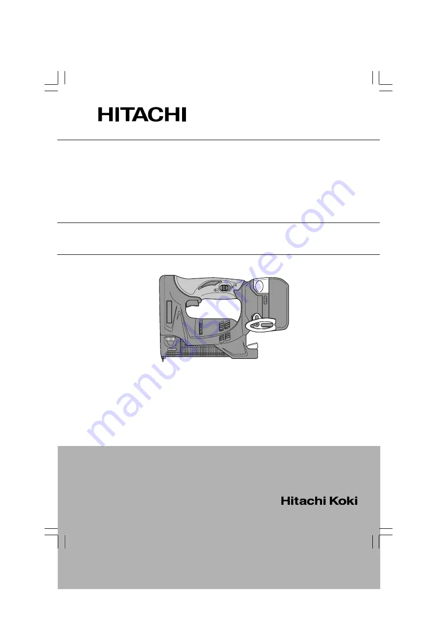 Hitachi N 14DSL Handling Instructions Manual Download Page 1