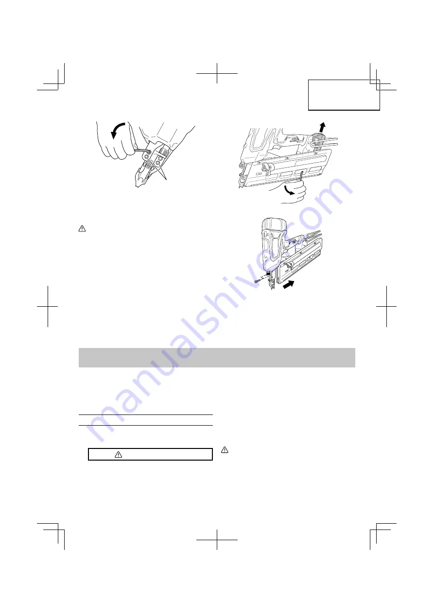 Hitachi NR 1890DC Instruction And Safety Manual Download Page 57