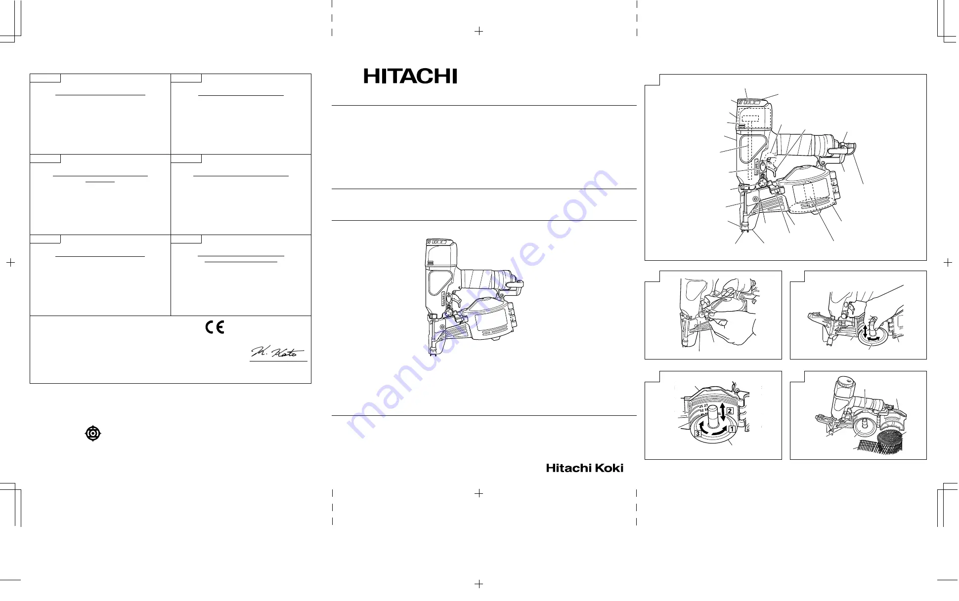 Hitachi NV 50AF3 Handling Instructions Manual Download Page 1