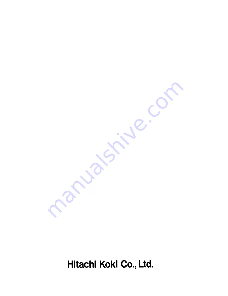 Hitachi P 20SE Handling Instructions Manual Download Page 14