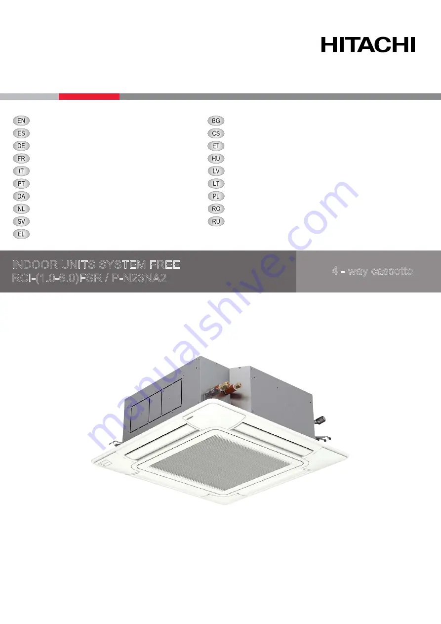 Hitachi P-N23NA2 Скачать руководство пользователя страница 1