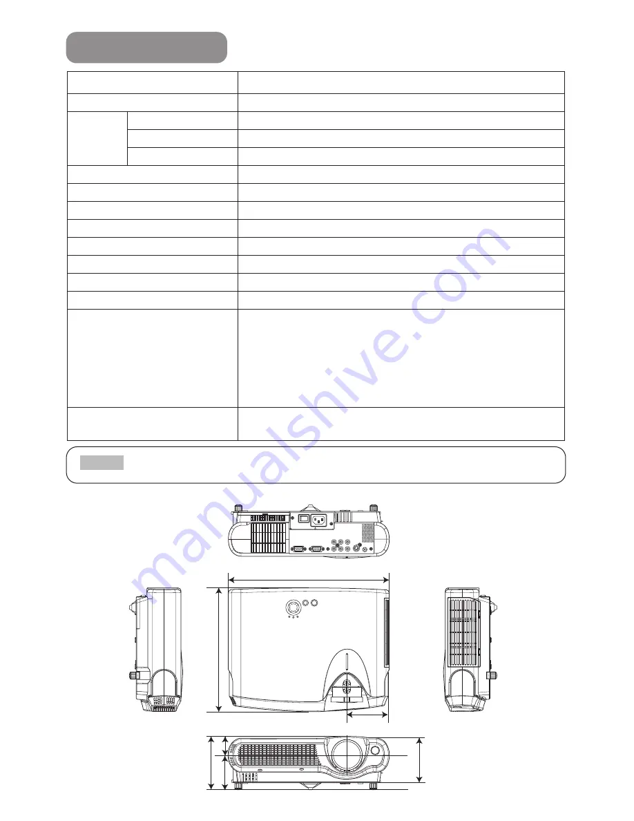 Hitachi PJ-LC5 User Manual Download Page 43