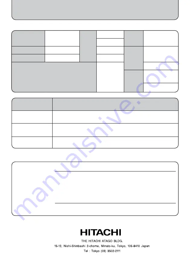 Hitachi PS-T700BJ Instruction Manual Download Page 20