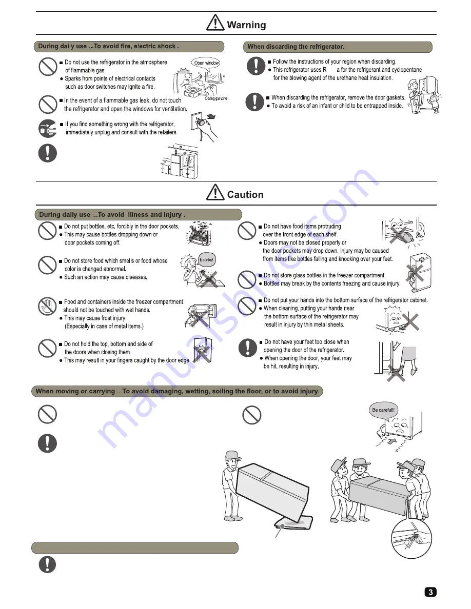 Hitachi R-H310P4H Скачать руководство пользователя страница 3