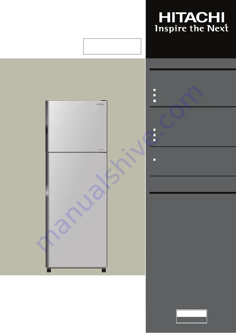 Hitachi R-H350PRU7 Instruction Manual Download Page 1