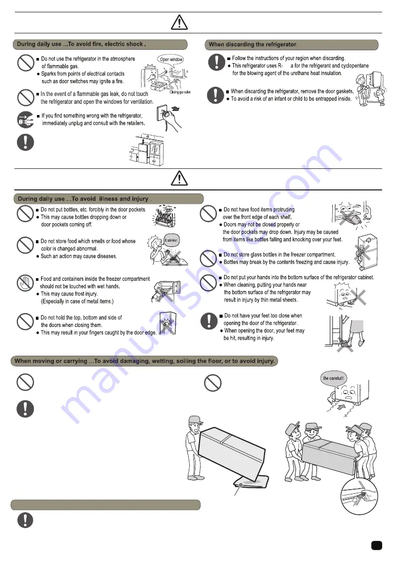 Hitachi R-H350PRU7 Instruction Manual Download Page 3