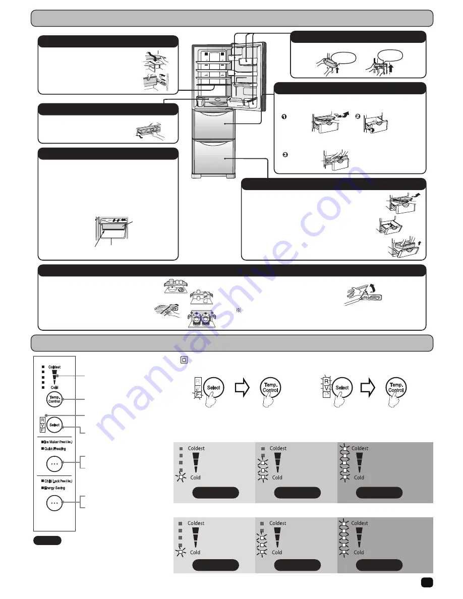 Hitachi R-SG31BPH Instruction Manual Download Page 5