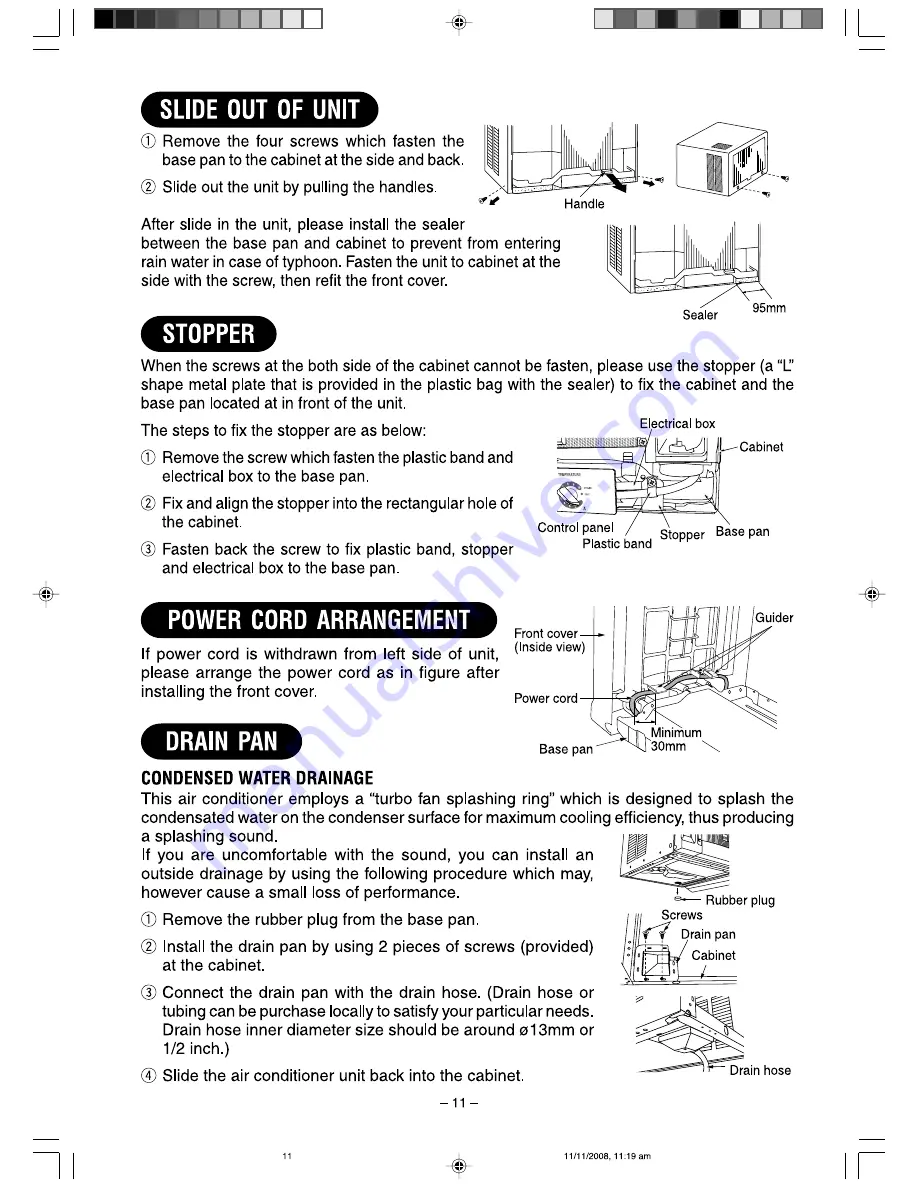 Hitachi RA-08KF Operation And Installation Manual Download Page 11