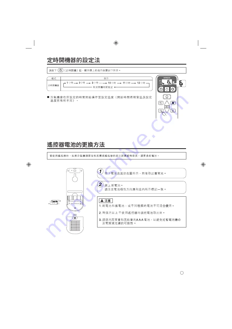 Hitachi RA-08MDF Operation And Installation Manual Download Page 12