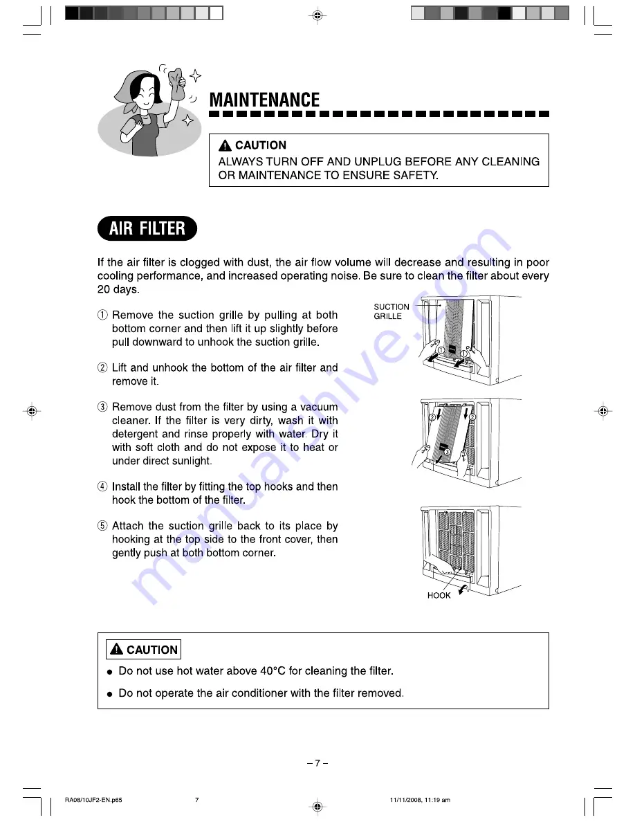 Hitachi RA-10HF Operation And Installation Manual Download Page 7