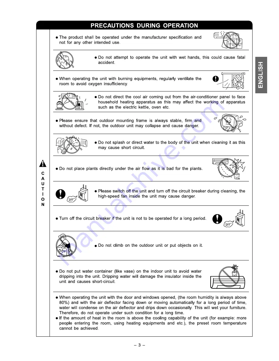 Hitachi RAC-07BH2 Instruction And Installation Manual Download Page 3