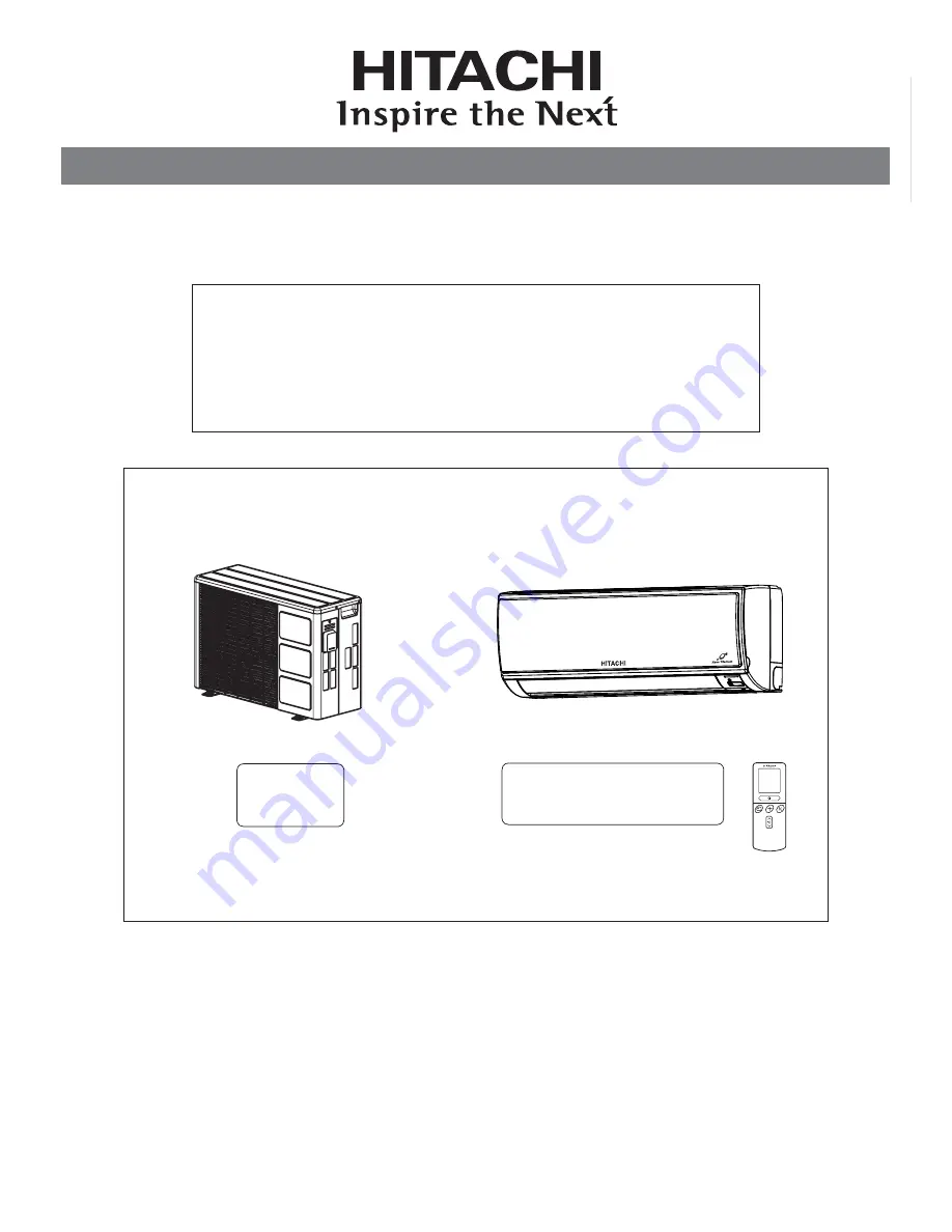 Hitachi RAC-08LH1 Instruction Manual Download Page 1