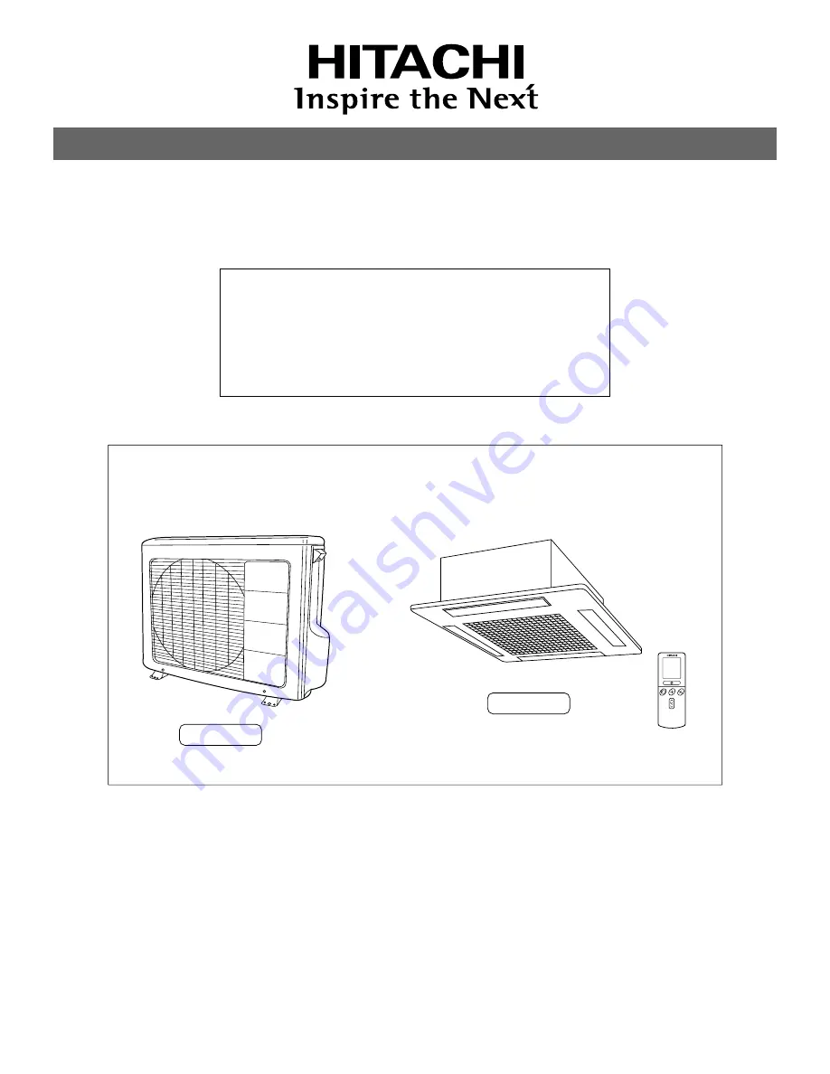 Hitachi RAC-18C Instruction Manual Download Page 1