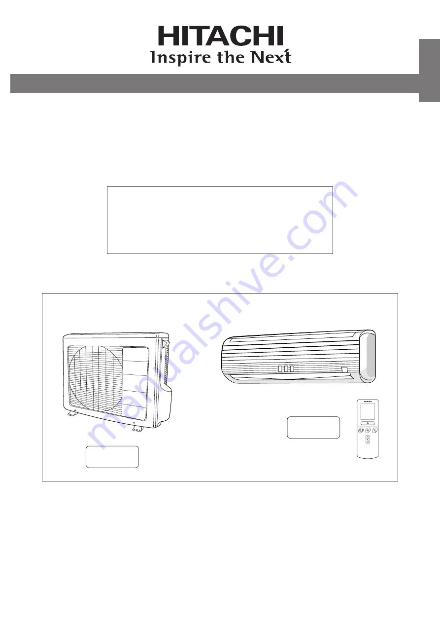 Hitachi RAC-18CP5 Instruction Manual Download Page 1