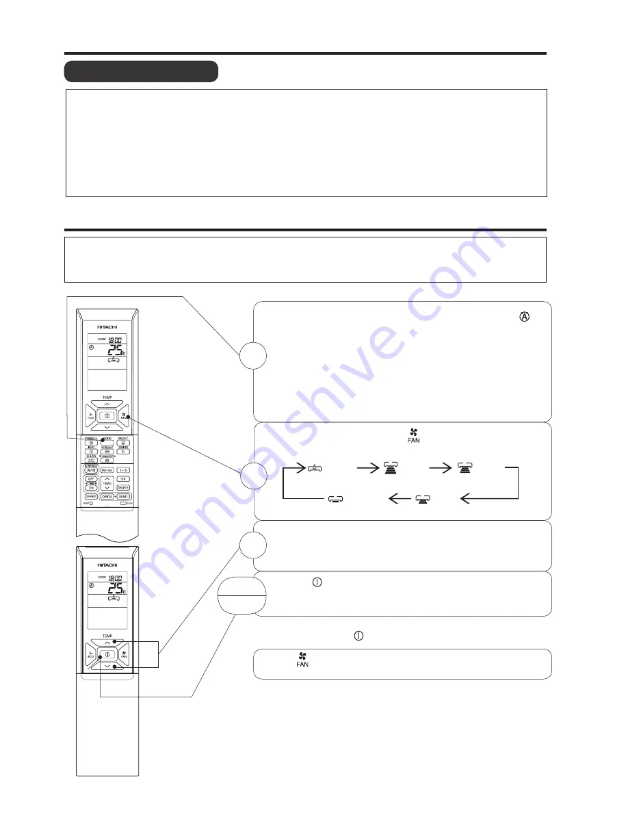 Hitachi RAC-18WSPA Instruction Manual Download Page 10