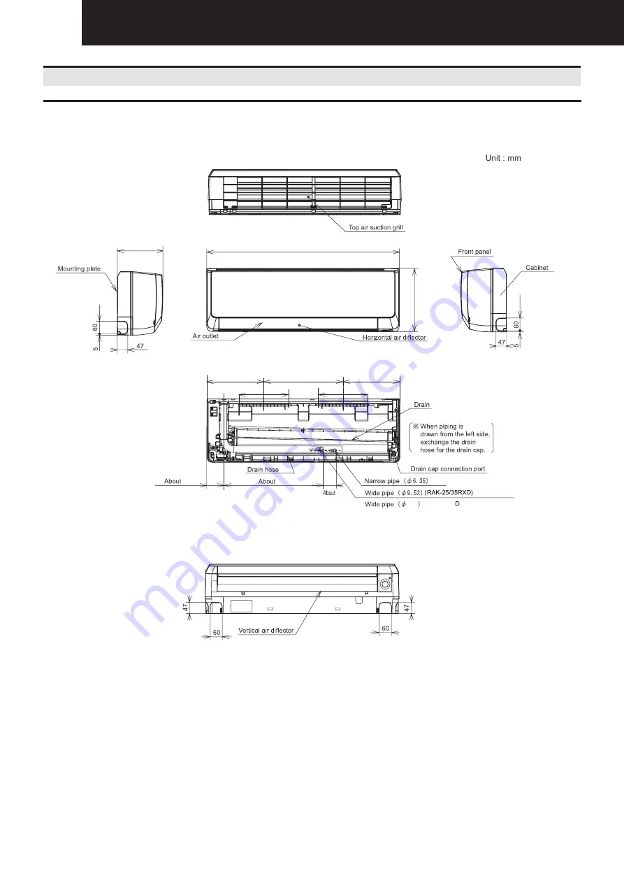 Hitachi RAC-25WXD Скачать руководство пользователя страница 6