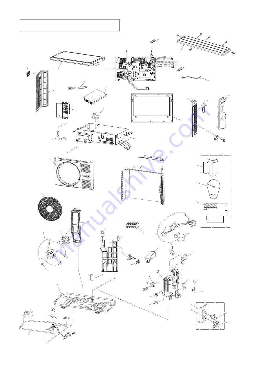 Hitachi RAC-25WXEN Service Manual Download Page 48