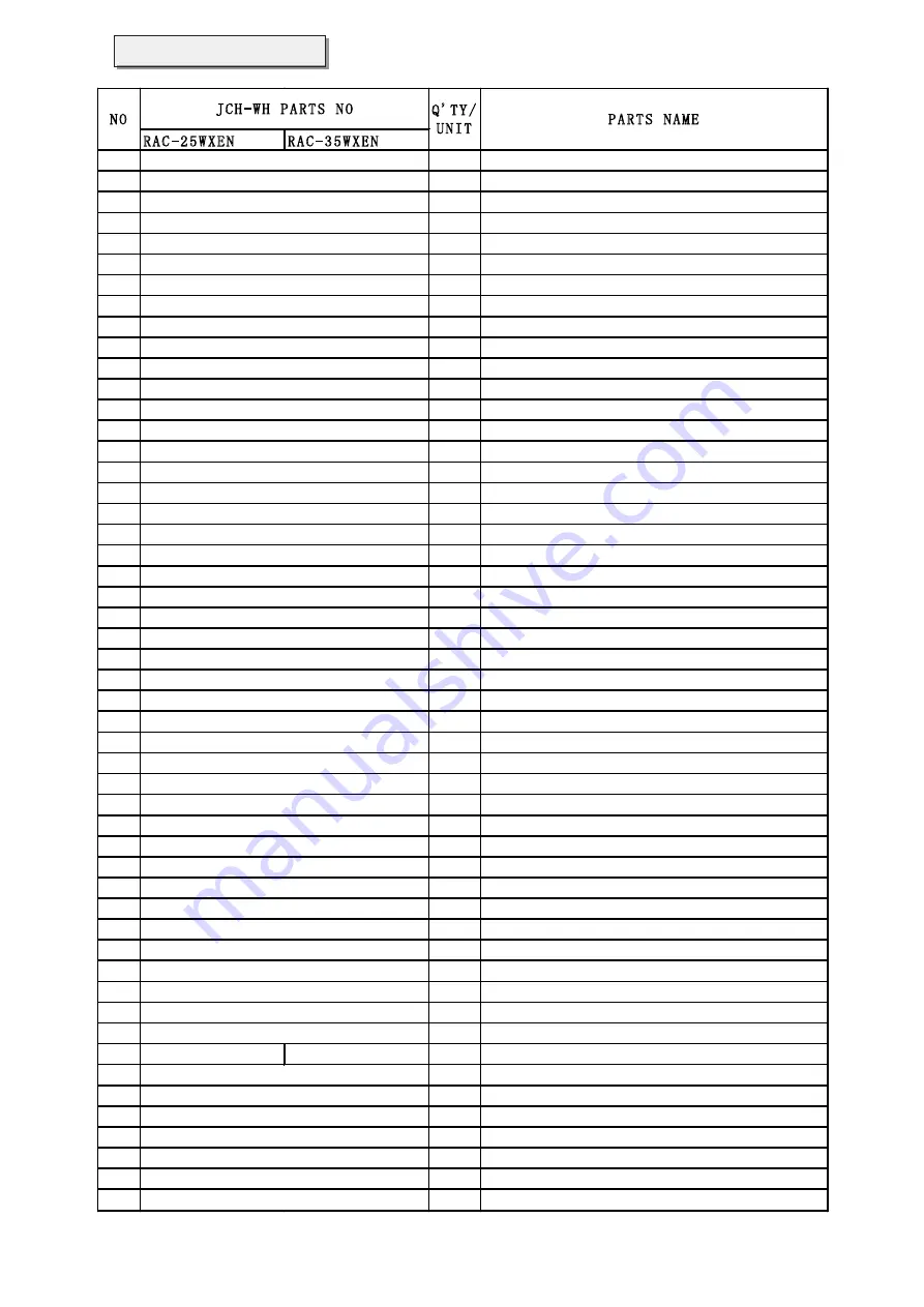 Hitachi RAC-25WXEN Service Manual Download Page 49