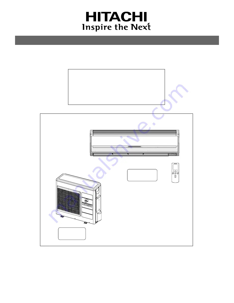 Hitachi RAC-30CH5 Instruction Manual Download Page 1