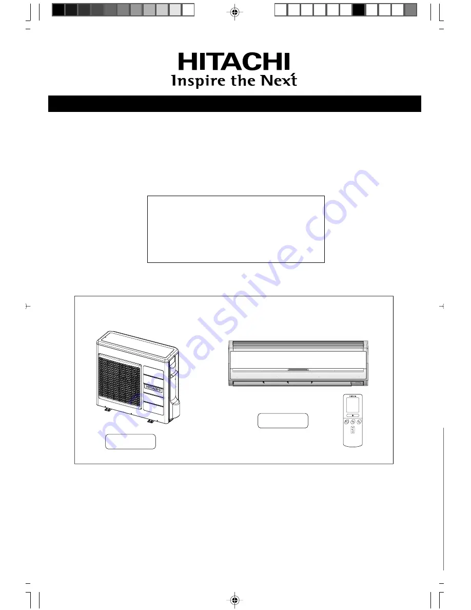 Hitachi RAC-30CP7 Instruction Manual Download Page 1