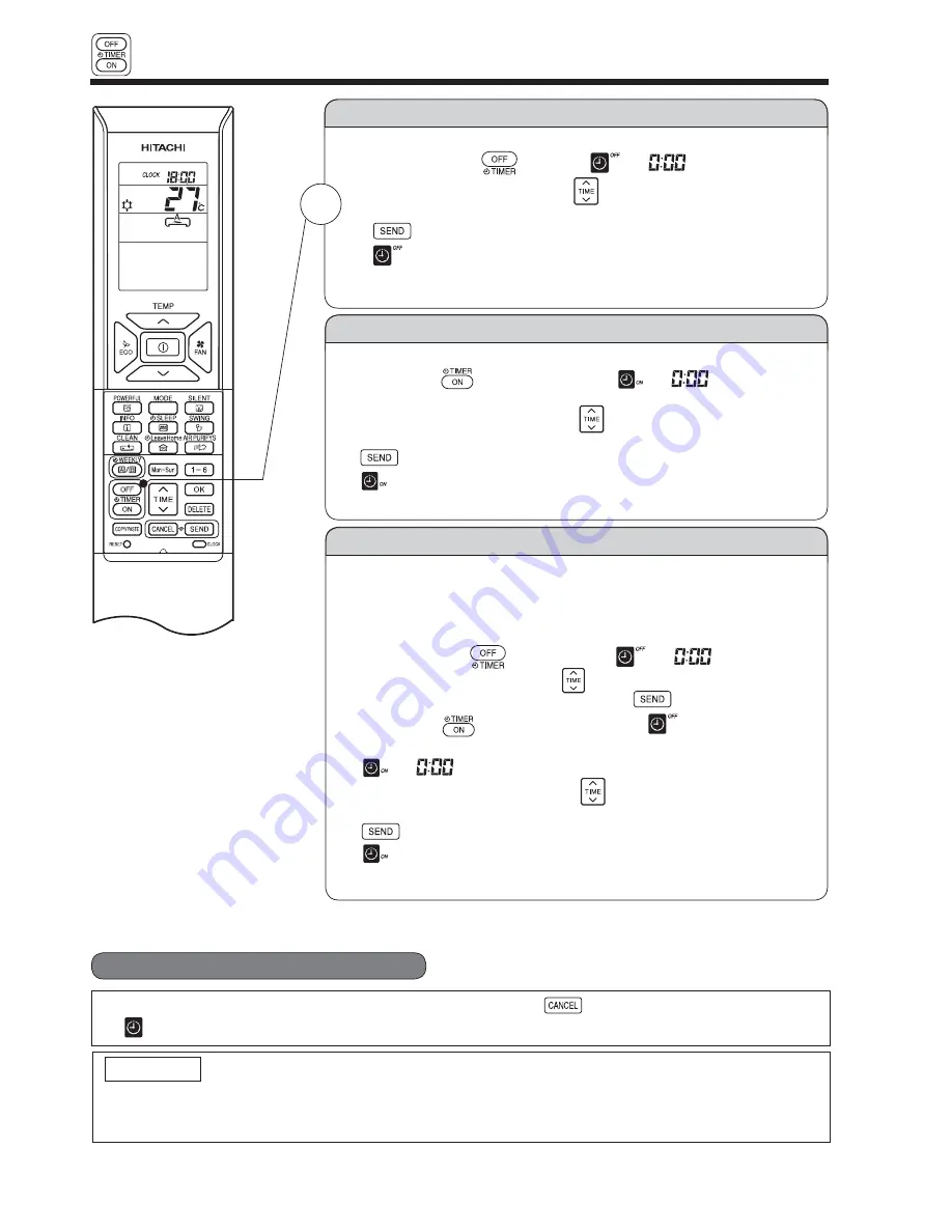 Hitachi RAC-50WXA Operation Manual Download Page 62