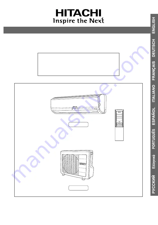 Hitachi RAC-60WPA Manual Download Page 1