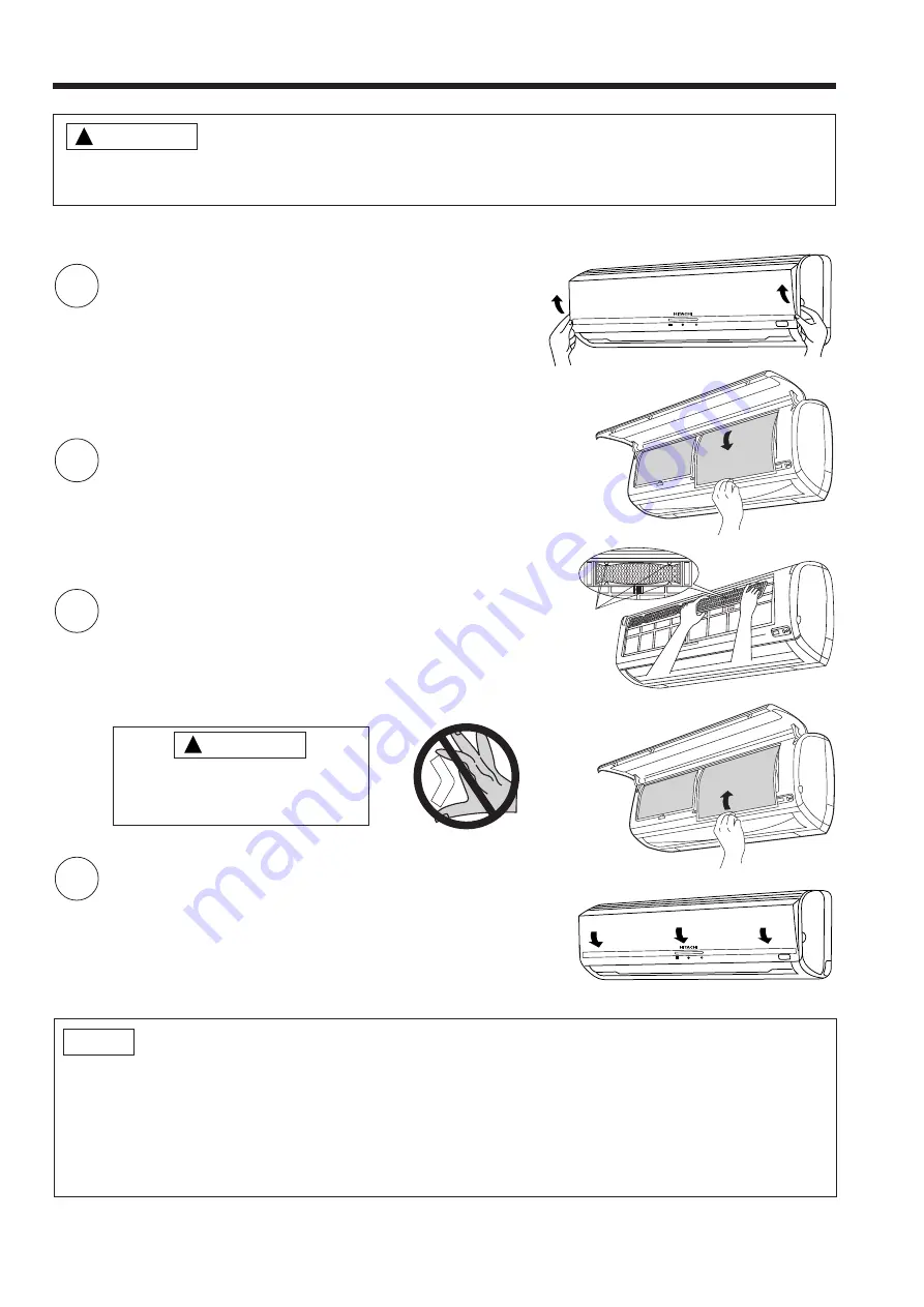 Hitachi RAC-63CHA3F Instruction Manual Download Page 20