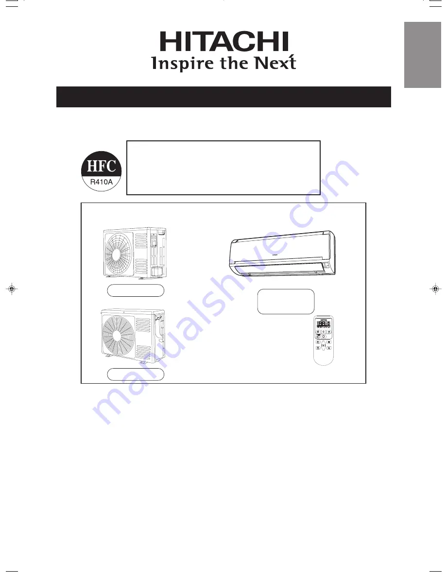 Hitachi RAC-E10H3 Instruction Manual Download Page 1