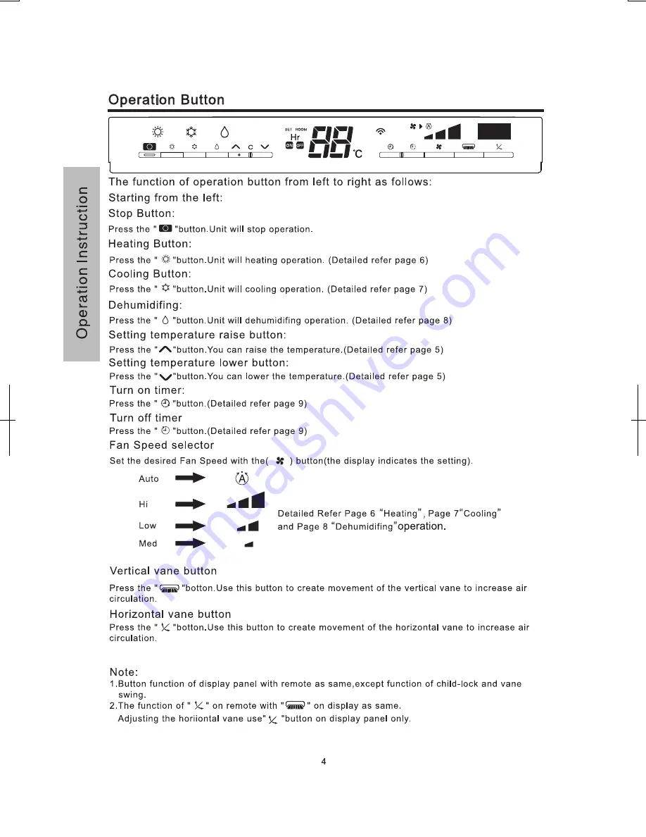 Hitachi RAC-L24GHZ Operation And Installation Instructions Manual Download Page 6