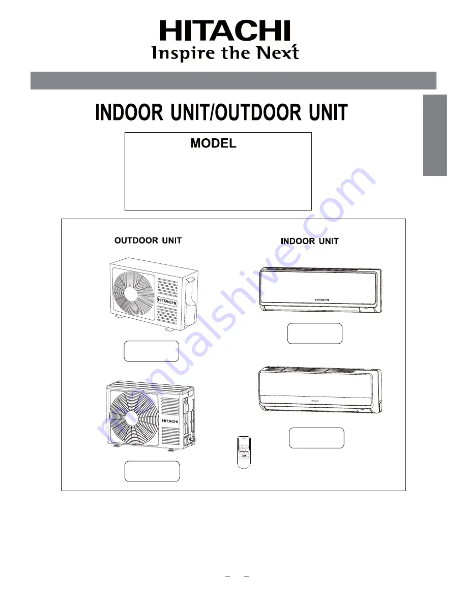 Hitachi RAC-ME10HA Instruction Manual Download Page 1