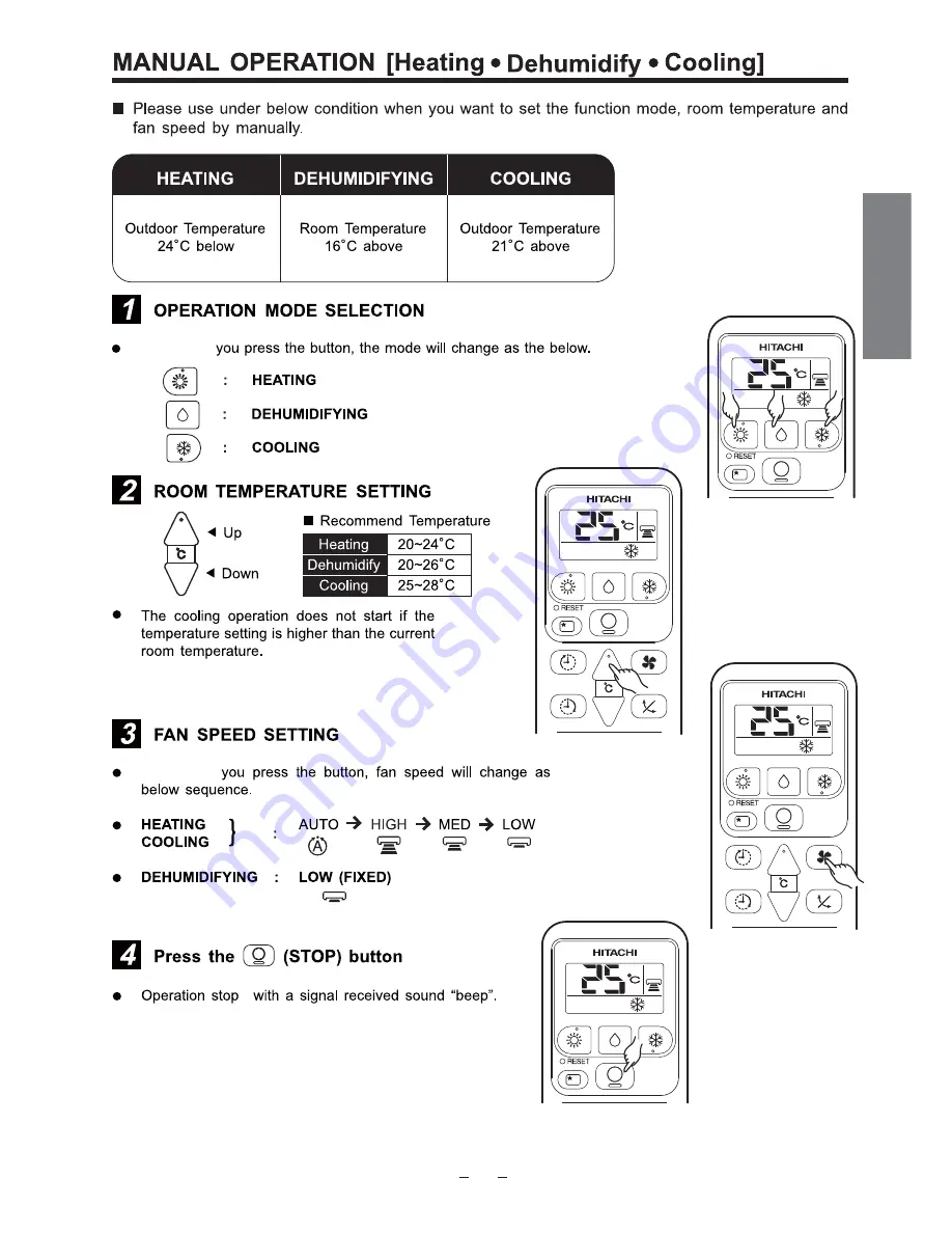 Hitachi RAC-ME10HA Instruction Manual Download Page 7