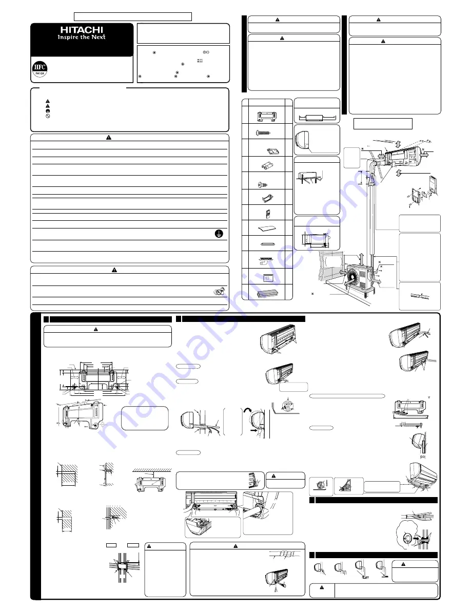 Hitachi RAC-S10H2 Installation Manual Download Page 5