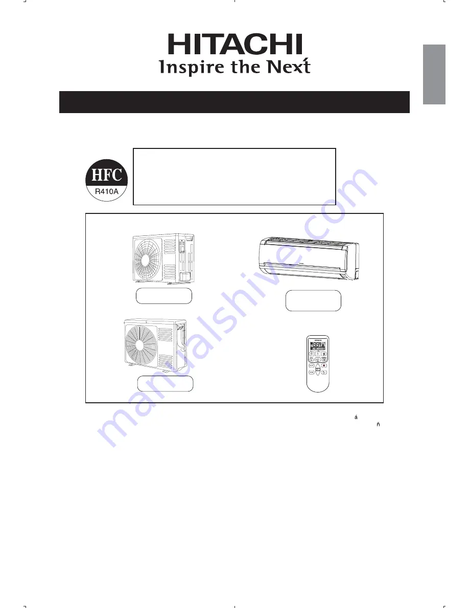 Hitachi RAC-S10HA Скачать руководство пользователя страница 1