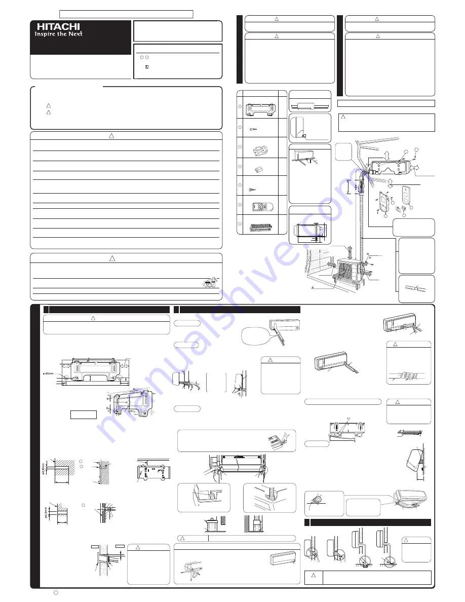 Hitachi RAC-S13CYT Скачать руководство пользователя страница 1