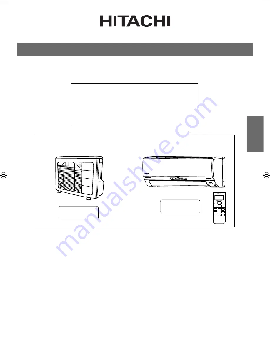 Hitachi RAC-VX10CF Скачать руководство пользователя страница 69