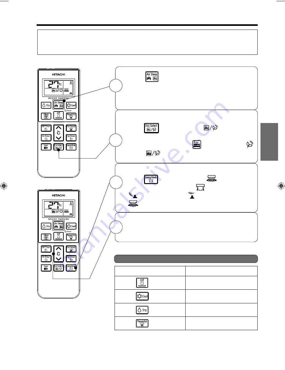 Hitachi RAC-VX10CF Operation Manual Download Page 77