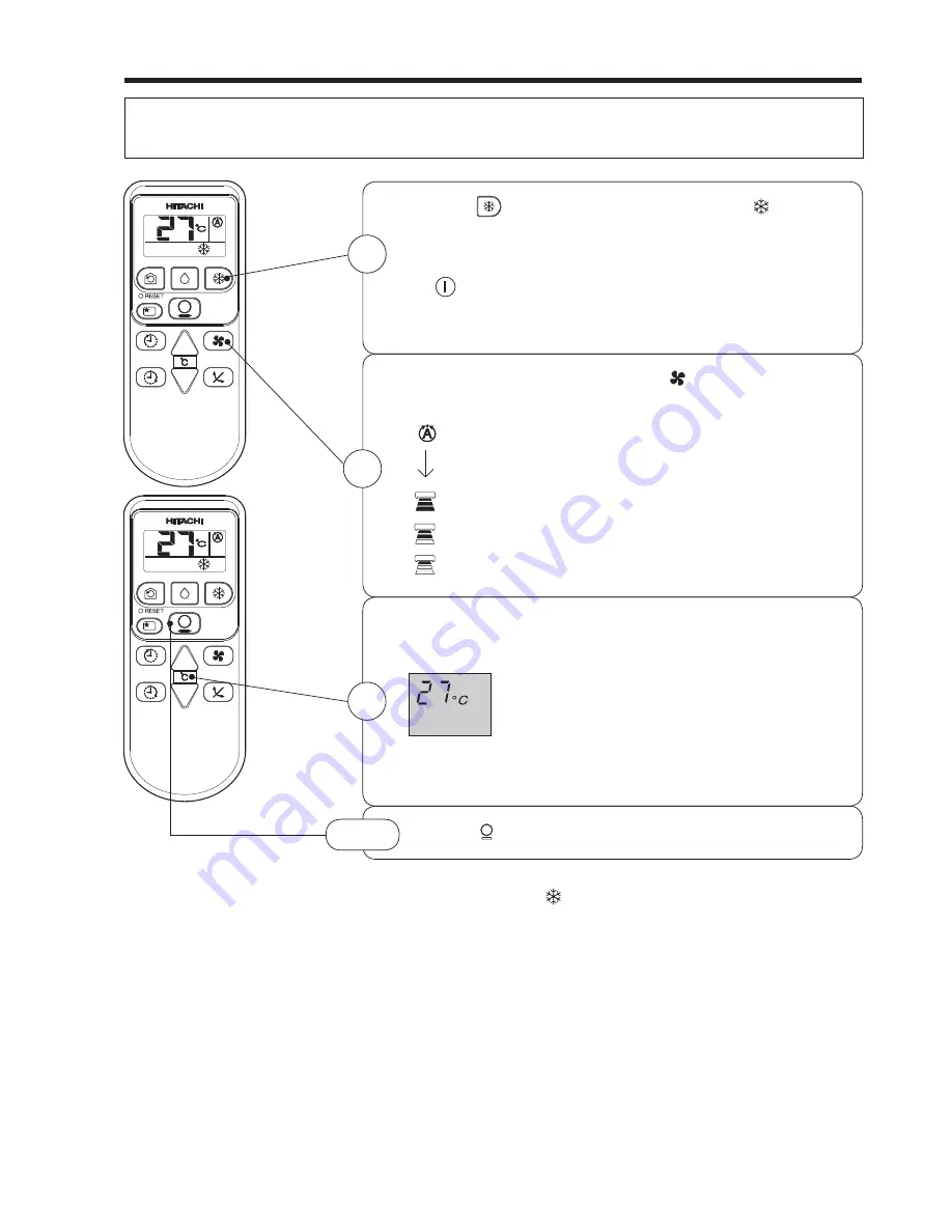 Hitachi RAC-X13CBT Instruction Manual Download Page 7