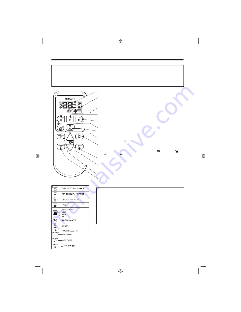 Hitachi RAC-X18CD Instructions Manual Download Page 6