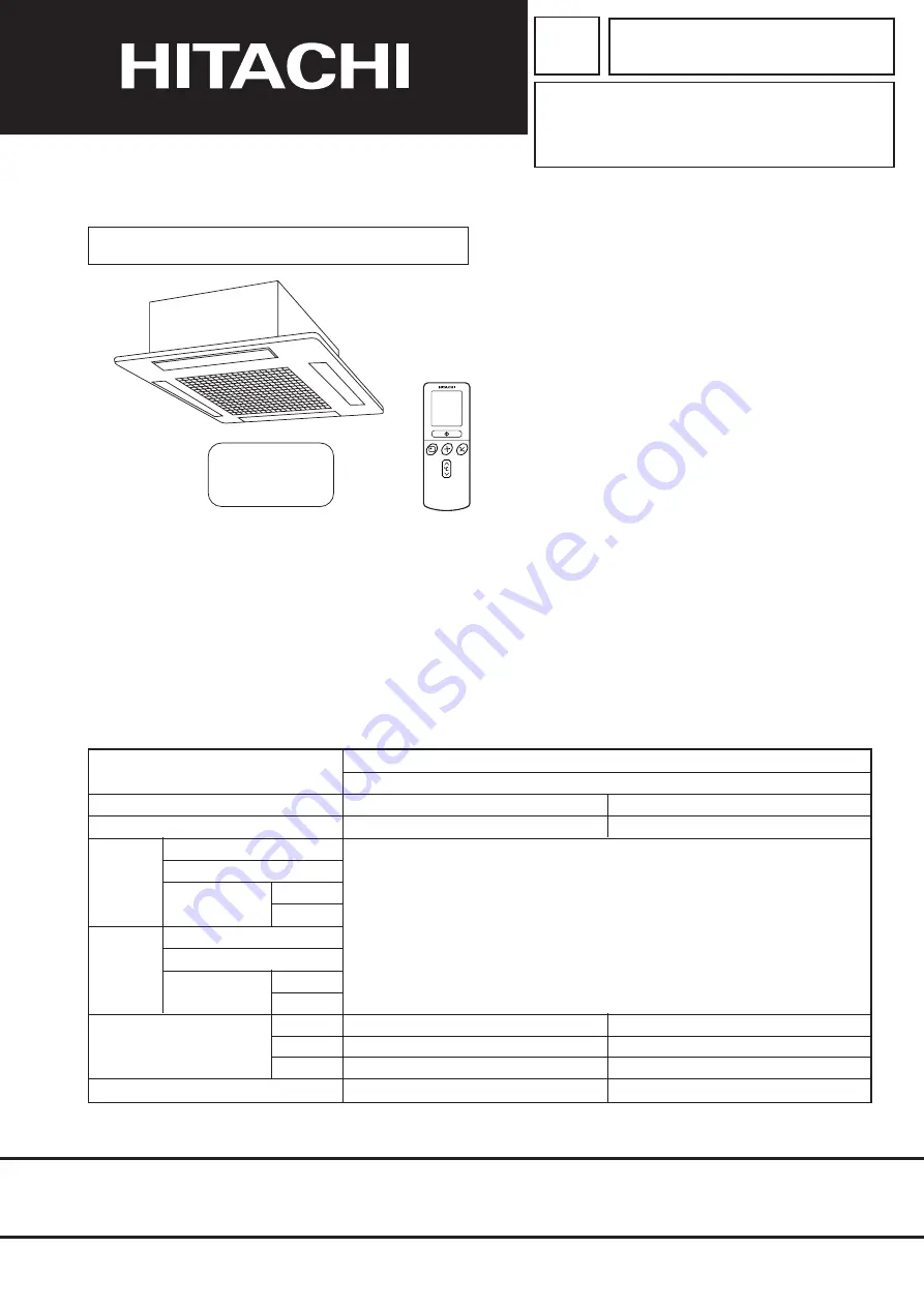 Hitachi RAI-25NH5 Скачать руководство пользователя страница 1