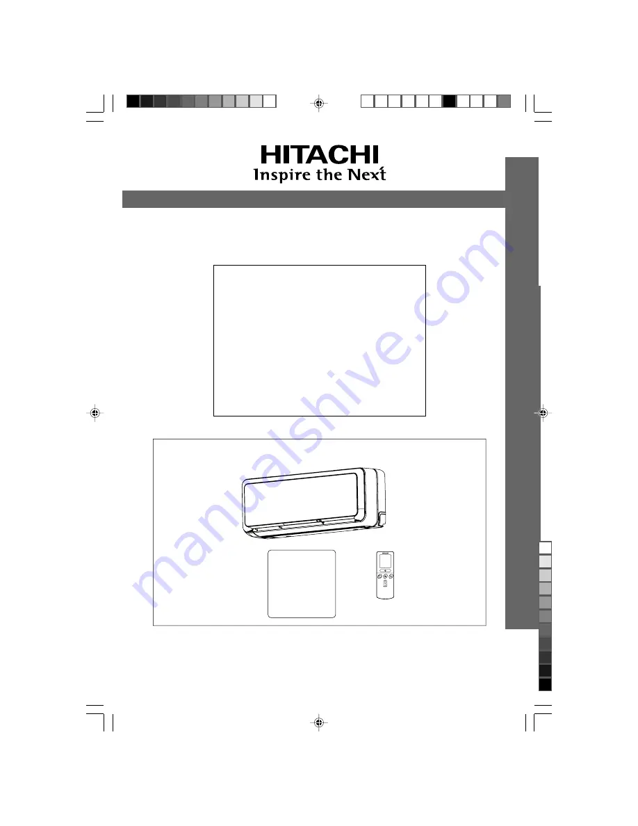 Hitachi RAK-18QH8B Instruction Manual Download Page 1