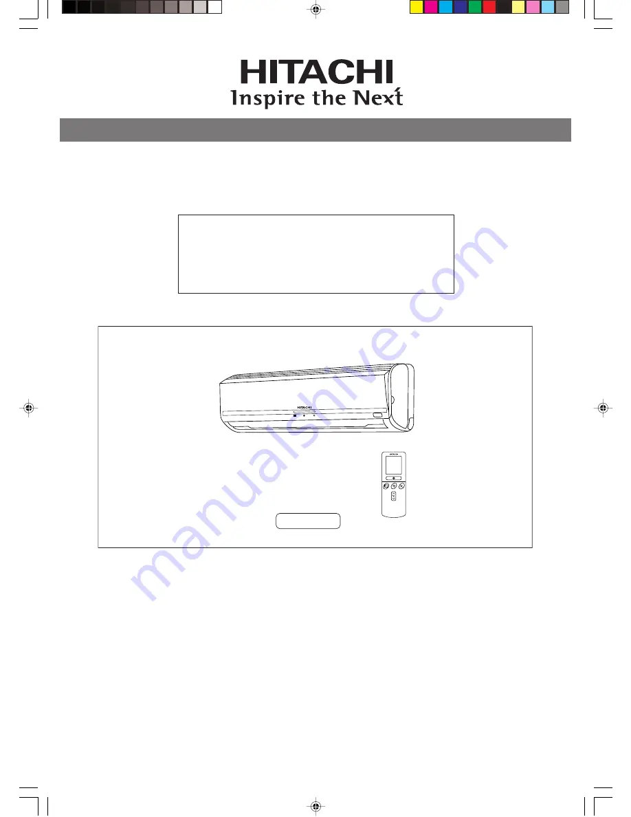 Hitachi RAK-65NH5 Скачать руководство пользователя страница 1