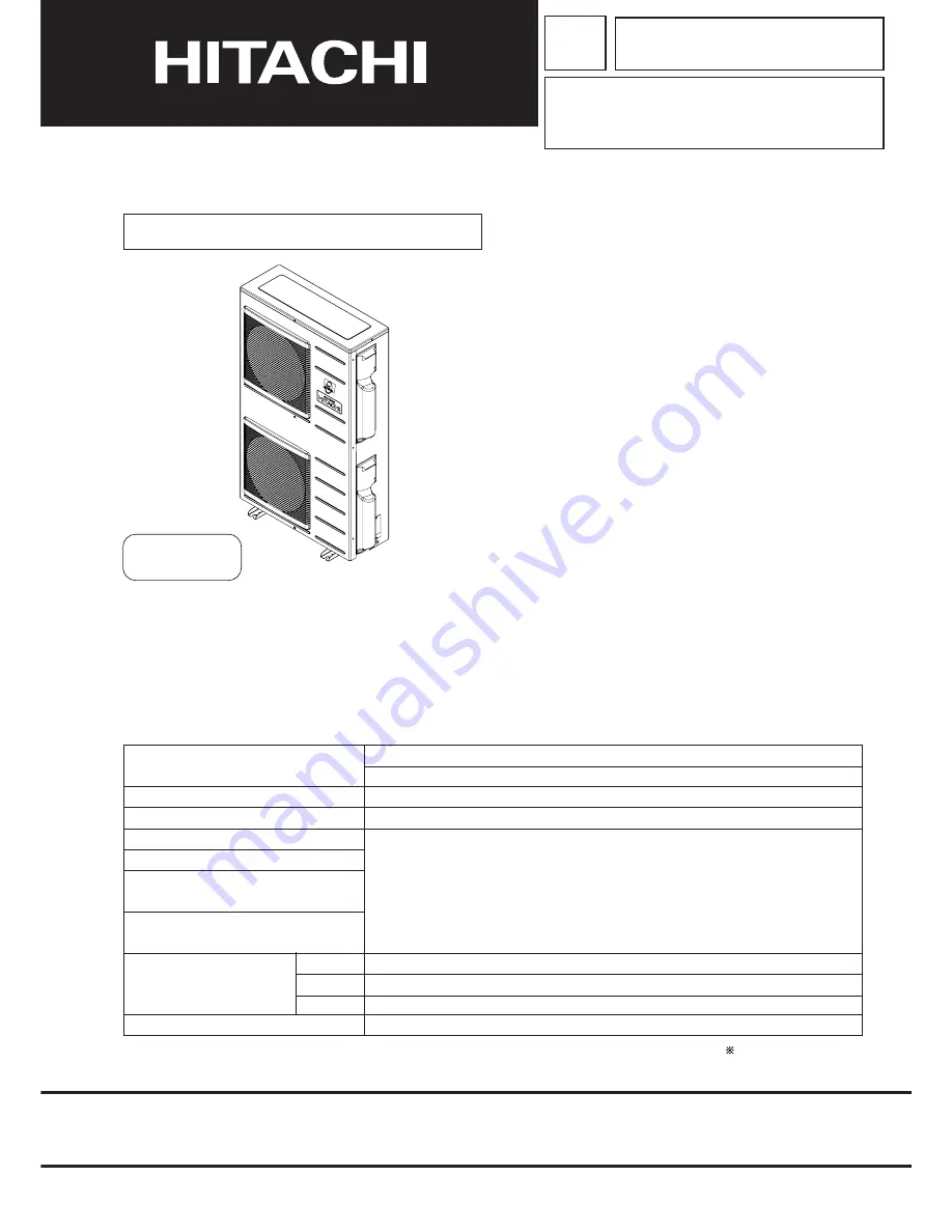 Hitachi RAM-130QH5 Service Manual Download Page 1