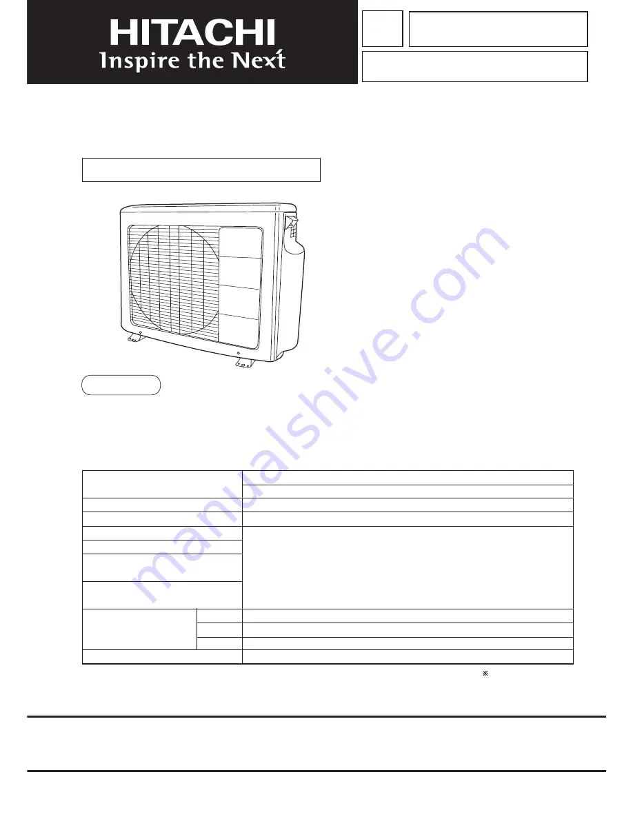 Hitachi RAM-35QH5 Скачать руководство пользователя страница 1