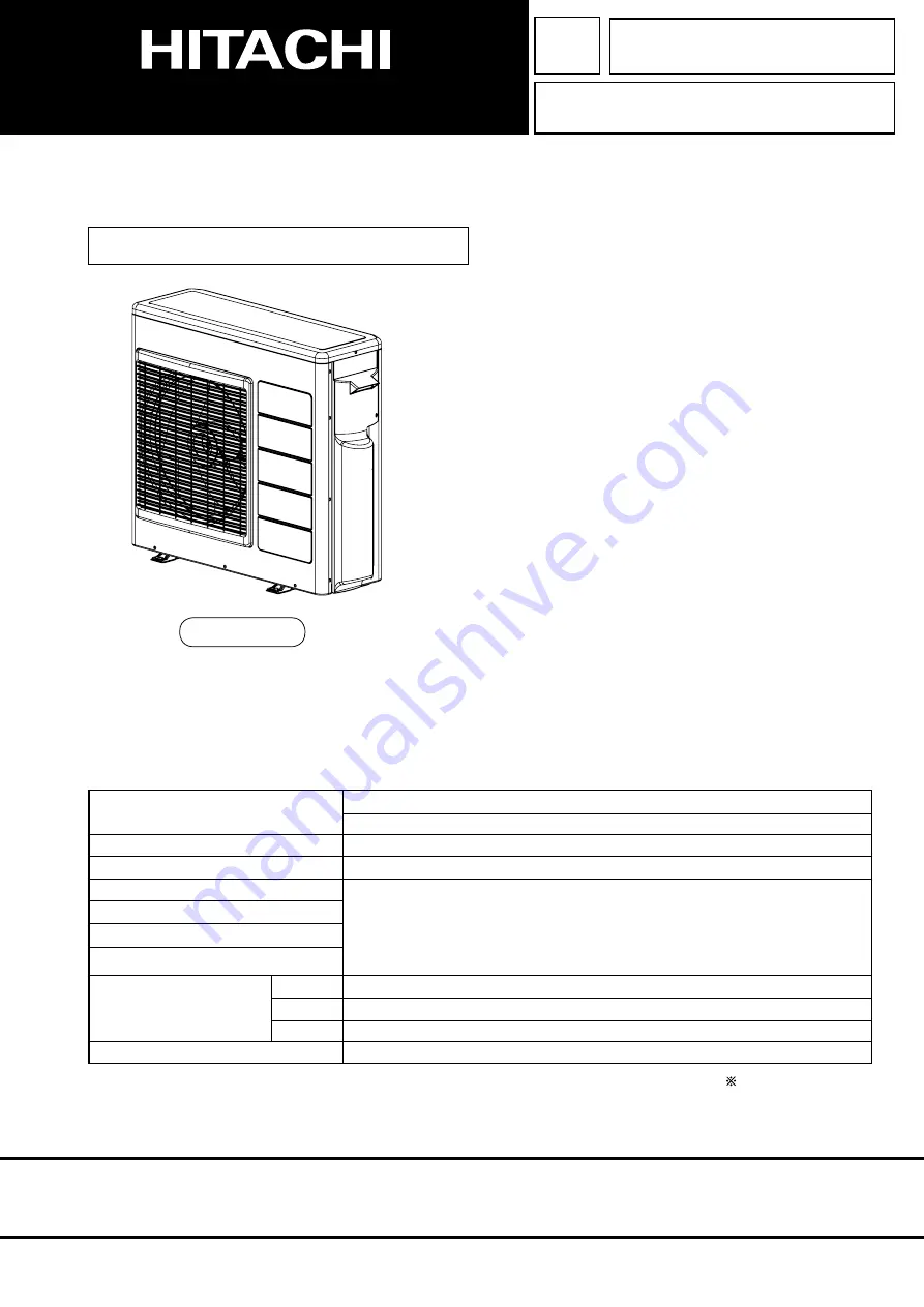 Hitachi RAM-68NP3B Service Manual Download Page 1