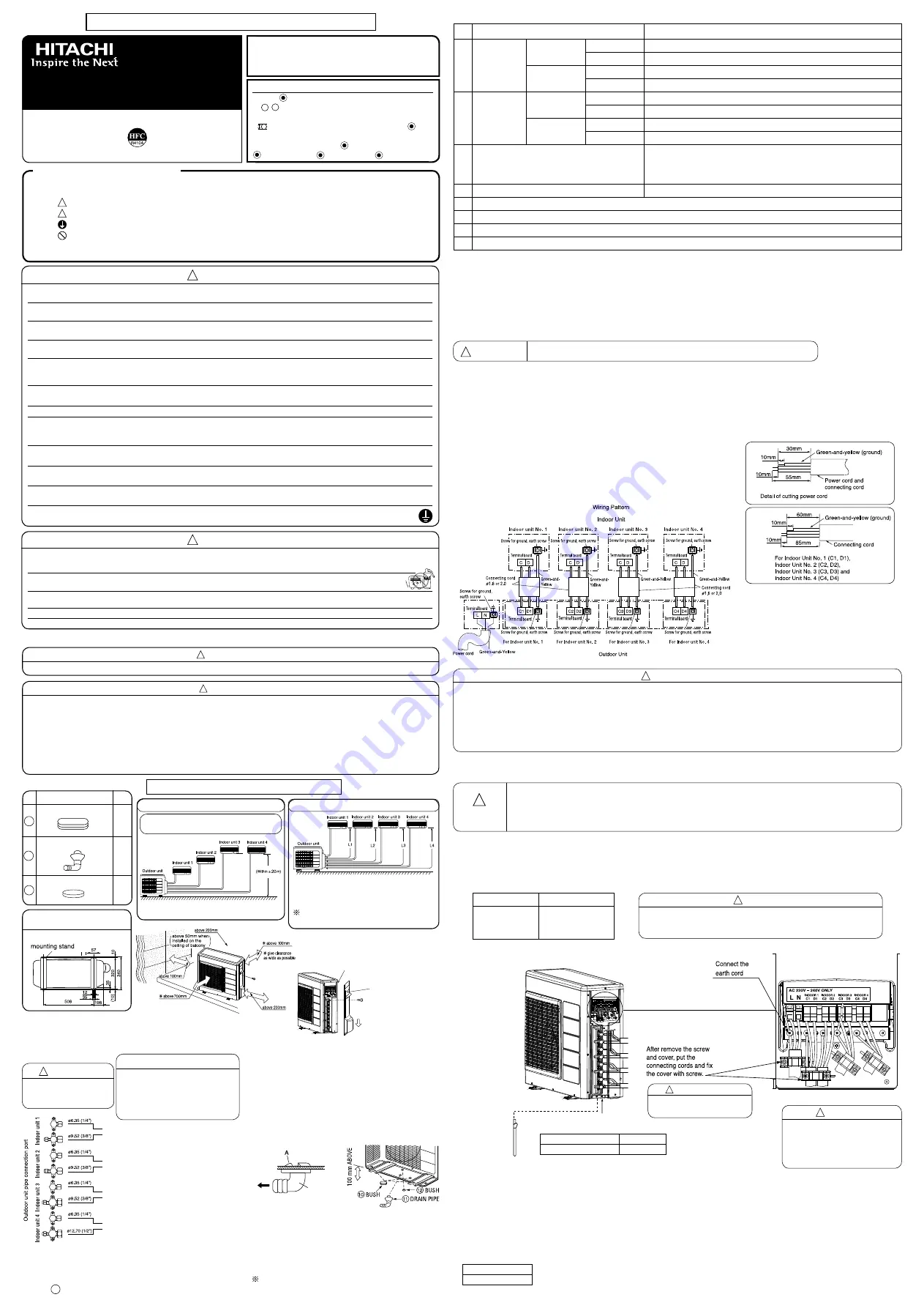 Hitachi RAM-70NP4A Скачать руководство пользователя страница 1