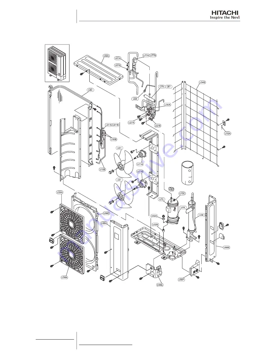 Hitachi RAS-10HRNM Service Manual Download Page 340